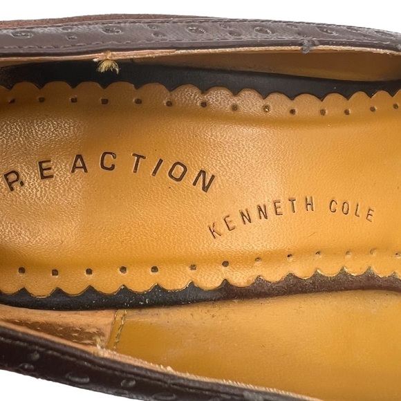 Kenneth Cole REACTION Brown Suede Pete 'n Low Wedge Heels Size 8 Women's - Picture 2 of 8